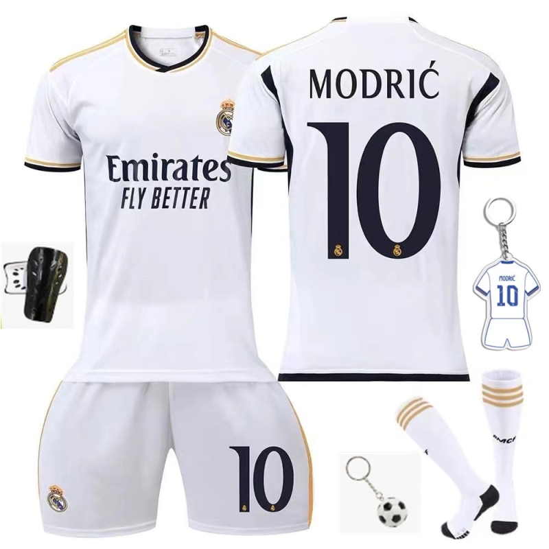 Echipament Sportiv Copii Real Madrid Modric Tricouri de Fotbal