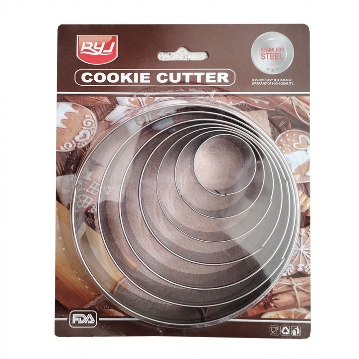 Set forme pentru dulciuri, diferite dimensiuni, 7 buc