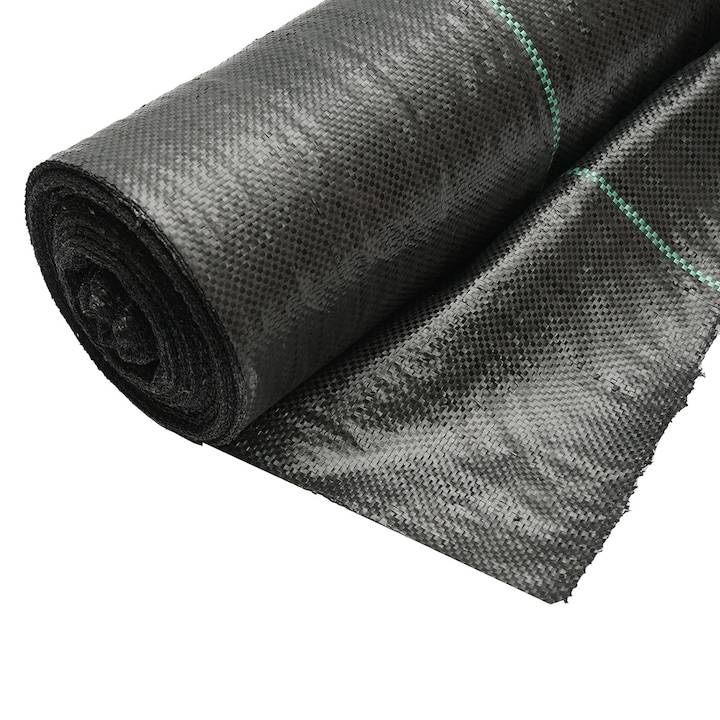 Plasa mulcire, anti buruieni 1x100m, 100gr/m2 neagra, permiabila Breckner Germany