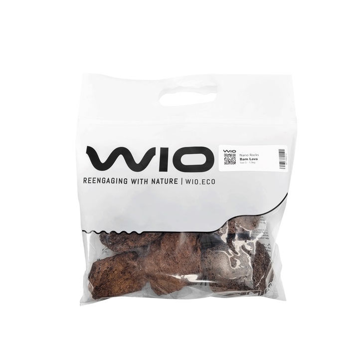 Pietre decor acvarii si terarii, Wio, Bam Lava Nano Rocks, 2 kg, 1-10 cm