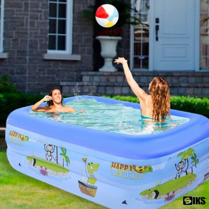Басейн Happy Holiday, за деца и възрастни, 115x85x30см, винилов материал