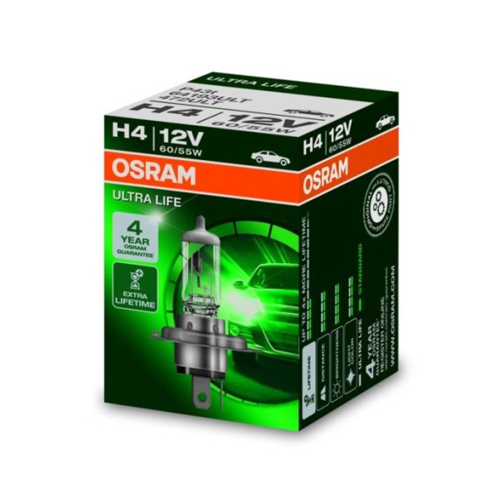 Bec H4 12V 60/55W, P43T OSRAM