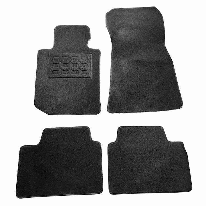 Set covorase auto BestAutoVest din mocheta pentru Bmw Seria 3 (G20/G21) 2018-prezent, Negre, 4 Buc
