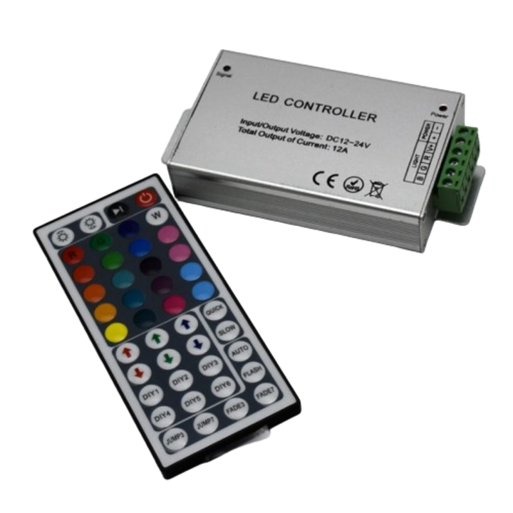 Controller banda LED RGB, 12V, 144W, telecomanda IR 44 taste