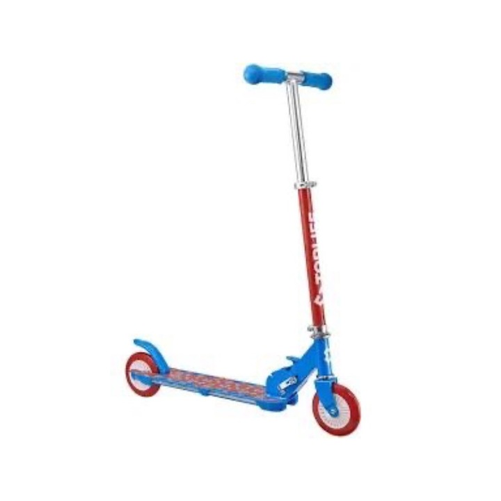 TOP LIFE Gyerek Roller Lámpákkal, 2 Kerék, Állítható Magasságú, Összecsukható, Többszínű