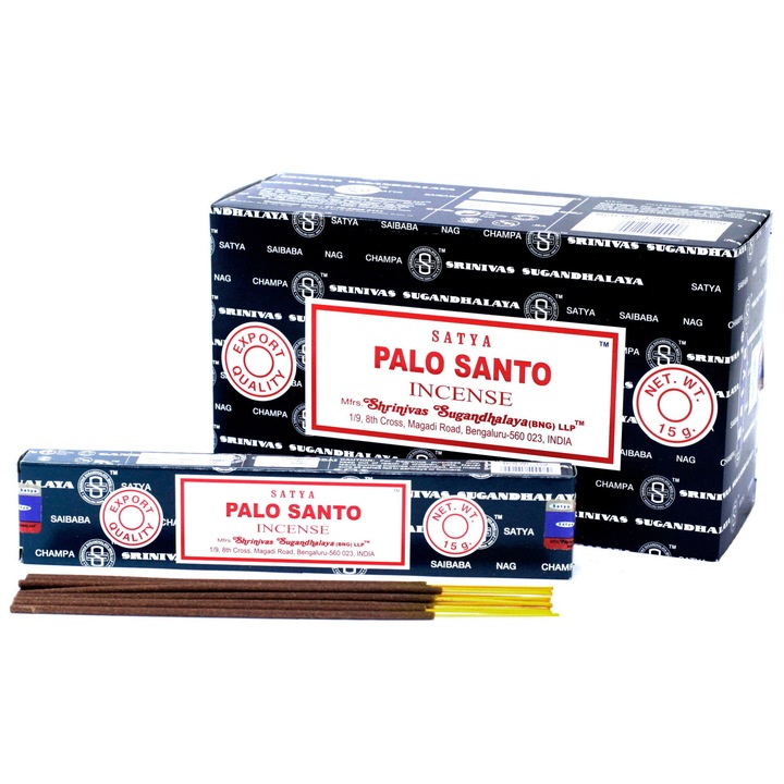 Betisoare Parfumate Satya - Palo Santo, 15g, 15 bucati