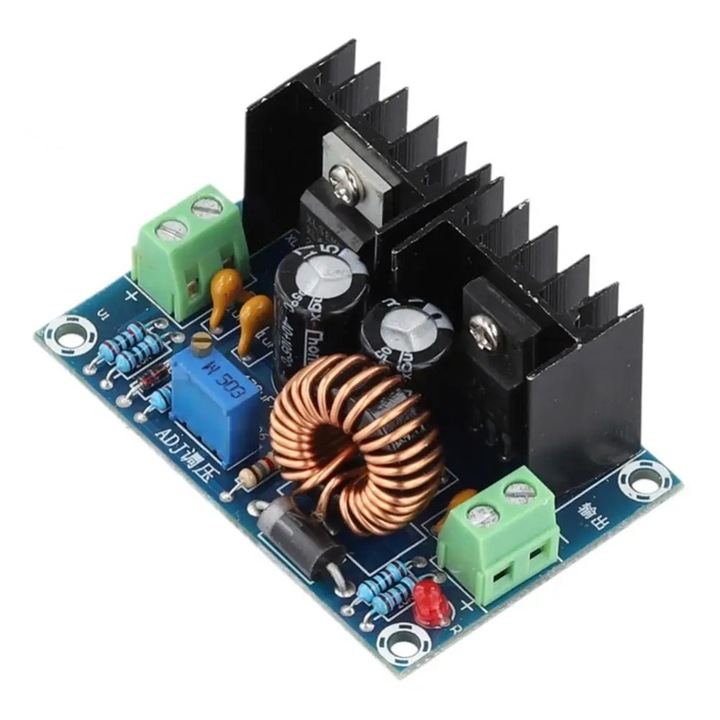 DC-DC понижаващ регулатор на напрежение от 4-40V до 1.25-36V, 8A, 250W, XH-M400