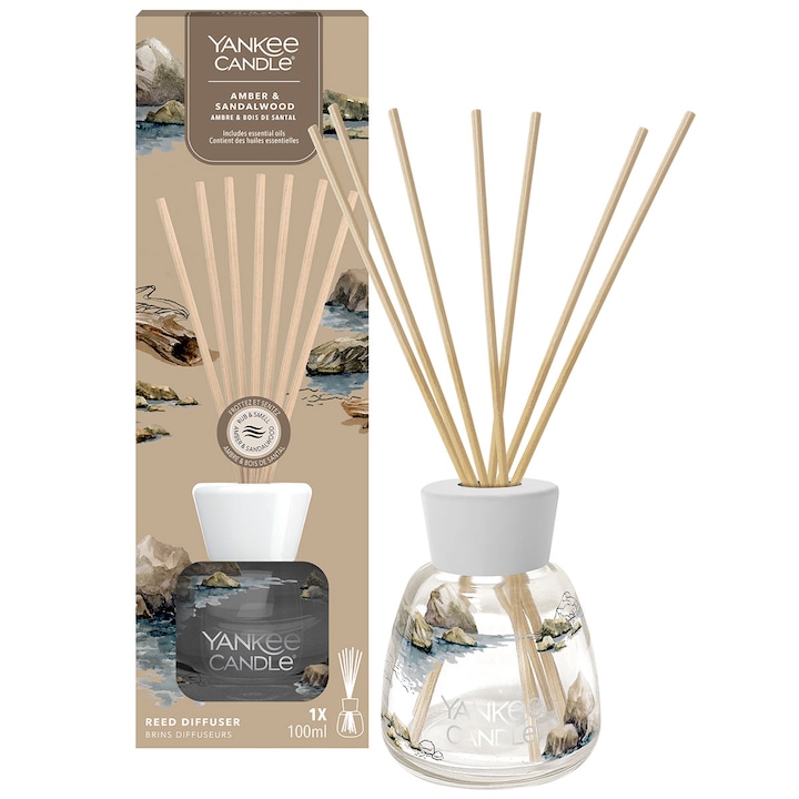 Betisoare Parfumate Amber & Sandalwood 100ml, Yankee Candle