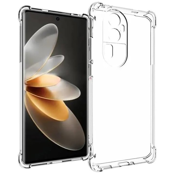 Защитен калъф, Flippy, Съвместим с Oppo Reno 11F 5G, Anti-Shock TPU, Защита на ъглите, 1,5 mm прозрачен