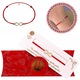 Bratara Snur Rosu Alpha Gold Plated Infinit