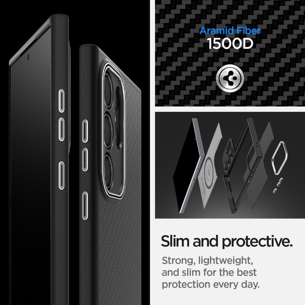Husa Spigen Enzo Aramid pentru Samsung Galaxy S24 Ultra