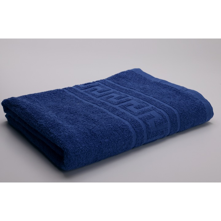 Prosop Greek Border Albastru 50x90, 500 GSM