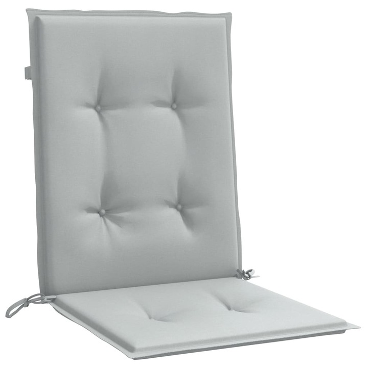 Комплект възглавници за столове vidaXL, 4 бр, Меланж светлосиви, 100x50x4 см, Плат, 2.35 Kg