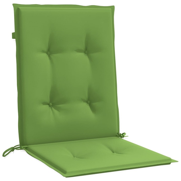 Комплект възглавници за столове vidaXL, 2 бр, Меланж зелени, 100x50x4 см, Плат, 1.2 Kg