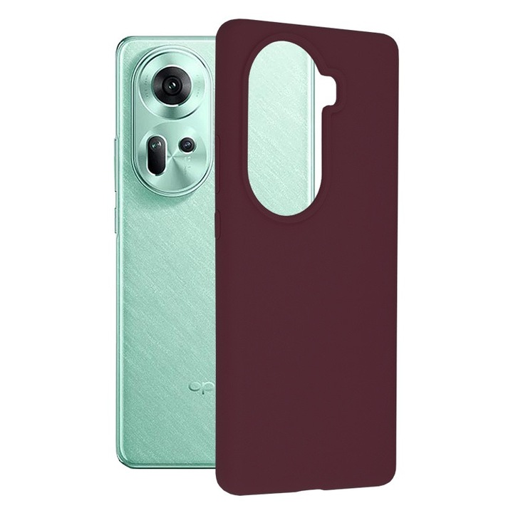Кейс за Oppo Reno11, Techsuit Soft Edge Silicone, Plum Violet