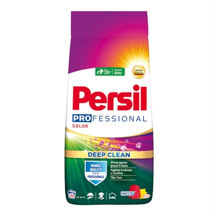 Persil Deep Clean Color Professzionális mosópor, 100 mosás, 5, 5 kg