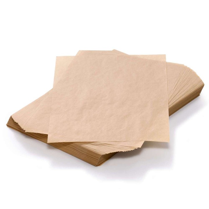 Бежова пергаментова хартия, за гастрономия, 25x35 см, 500 бр., Forgast FG11524