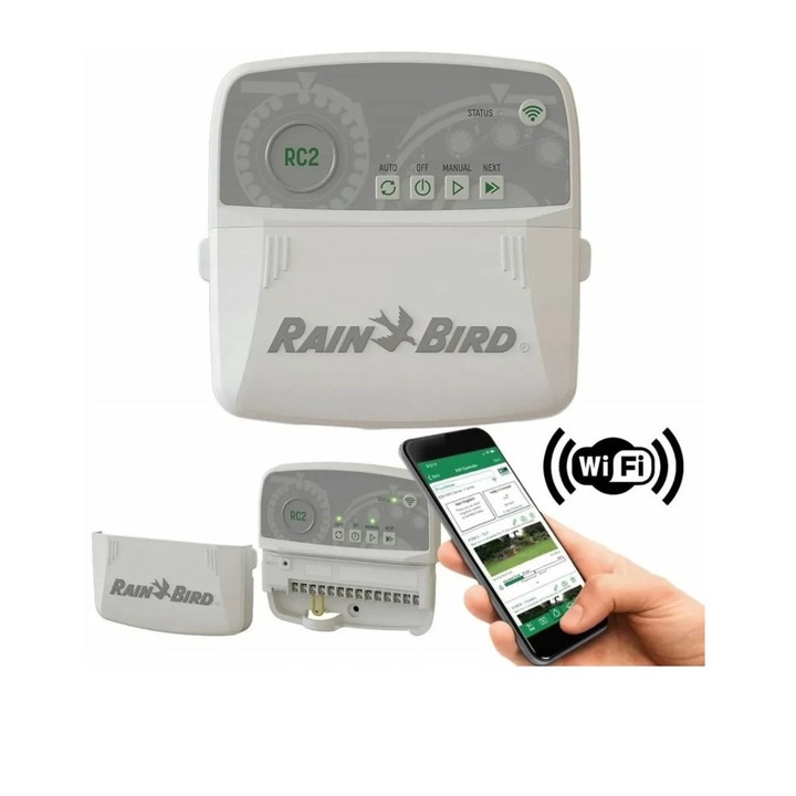 Programator irigatii 230V, WI-FI, 4 zone cu montaj interior RC2I4 Rain Bird