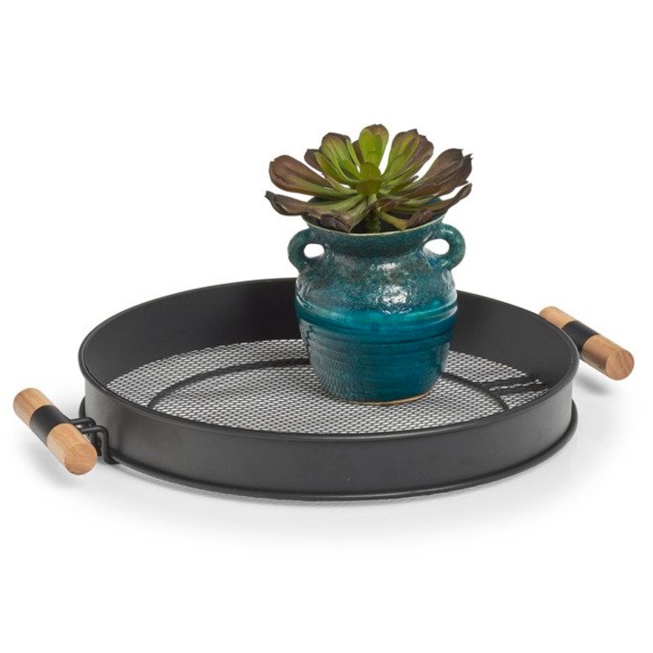 Fém tálca fogantyúkkal, Ø 48 cm, ZELLER