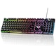 Tastatura Mecanica Gaming RGB, Dytimeem, E310, Design anti-stropire, taste detasabile, 104 taste, design ergonomic, compatibil cu sistemele Windows, Mac, Chrome, Linux, Negru