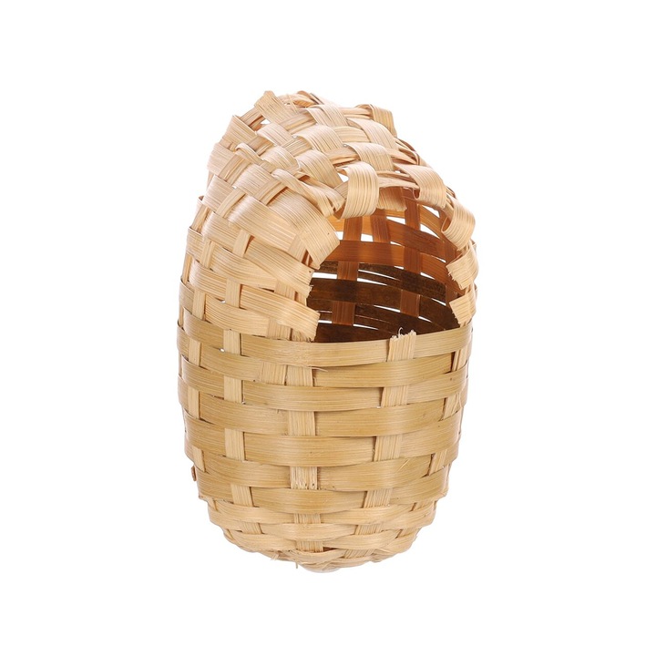 Cuib pentru pasari exotice, FLAMINGO, din rachita, 10x12 cm, S