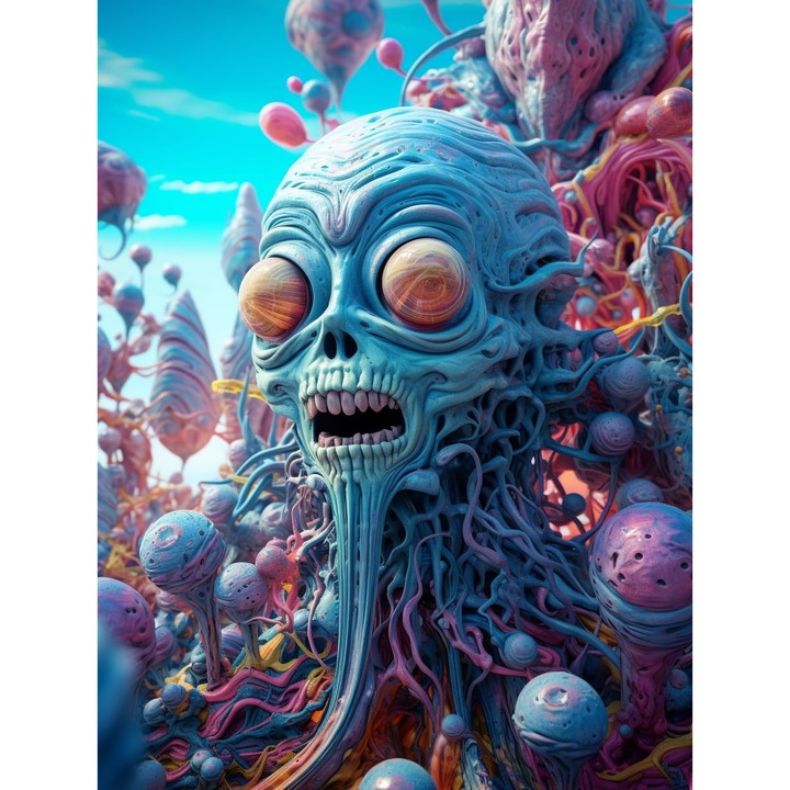 Set de Broderie cu Diamante 5D, 30 x 30 cm, Martian