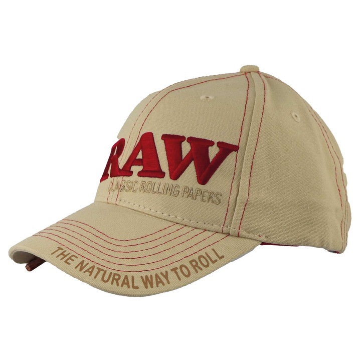 Sapca Raw Tan cu poker si buzunar ascuns cu fermoar in interior, Unisex, bej