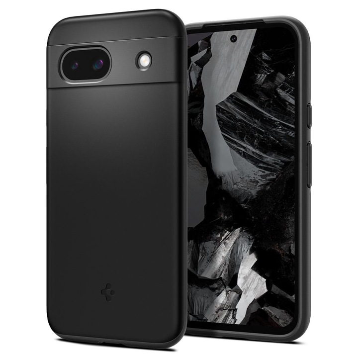 Husa Protectie pentru Google Pixel 8a, Cipsir City, ru Google Pixel 8a - Spigen Thin Fit, V30, Lexgard, Deep Dark