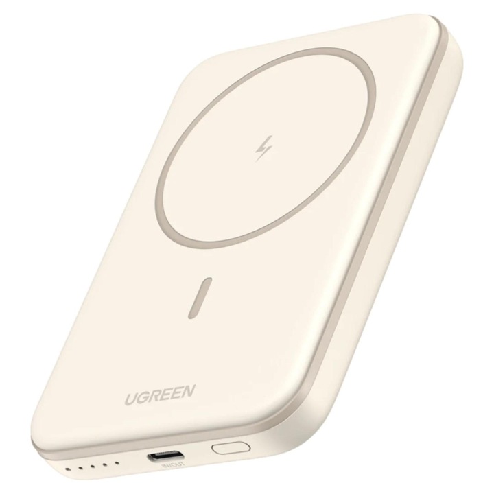 UGREEN 5000mAh Wireless Powerbank White, 240538, Powerbank