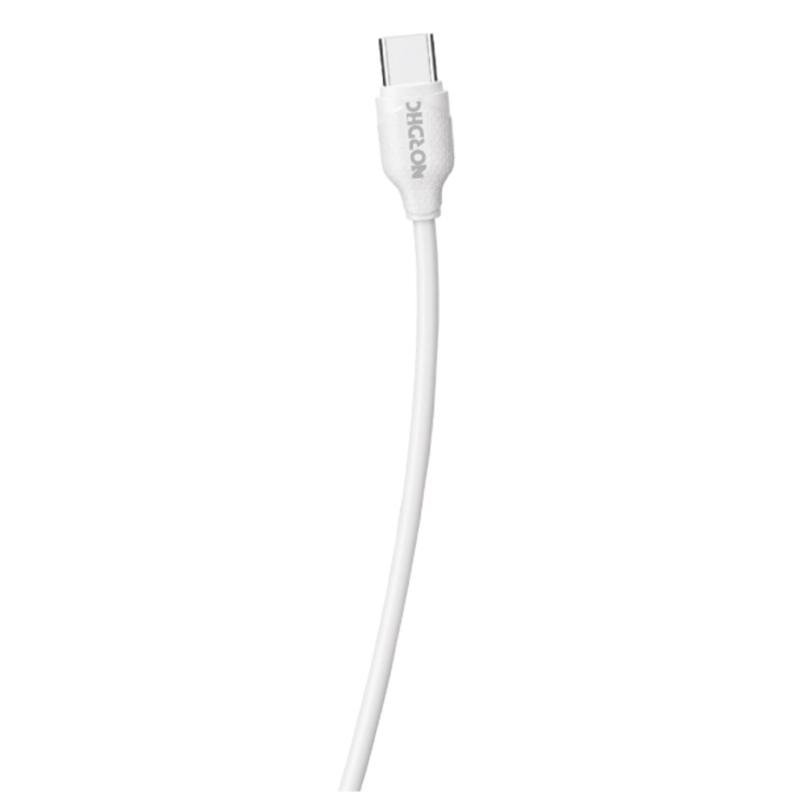 Cablu de date si incarcare NORDIC, USB la Type-C, 2.1A, 1m, alb