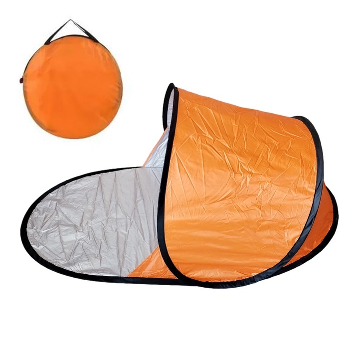 Плажна палатка, POP-UP, UV Защита, Водоустойчива, Оранжев