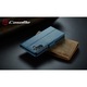 Калъф за Samsung Galaxy A15, A15 5G, CaseMe, slim кожен, тип портфейл, стойка, магнитно предпазно закопчване, мека текстура и захващане в ръката, RFID защита, Син