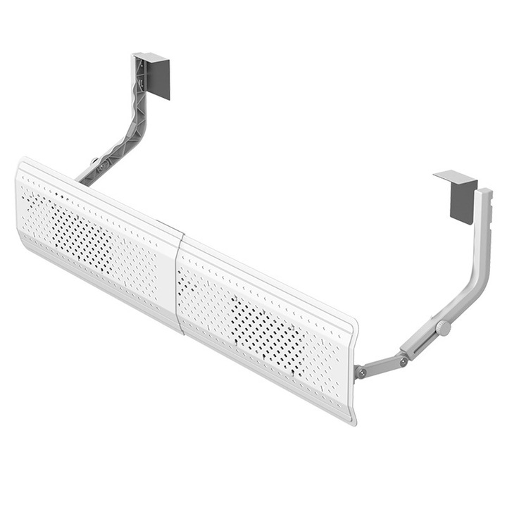 Deflector aer conditionat MWAOWM, retractabil, unghi reglabil, alb, 57x105cm