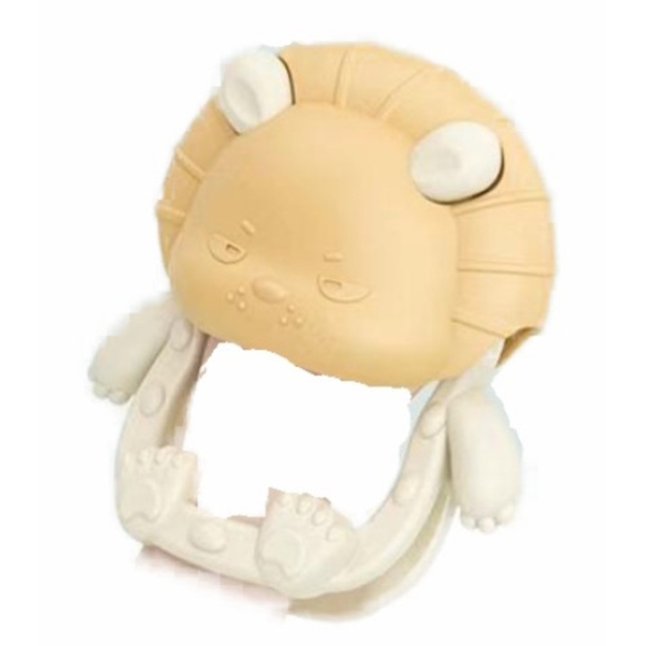 Csecsemő rágóka gyűrű csörgővel, élelmiszer minőségű szilikon, magas hőmérsékletnek ellenálló, tároló dobozzal