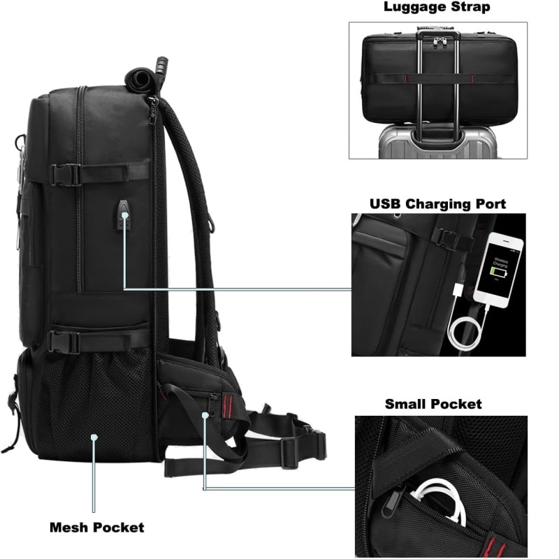 Rucsac laptop 15.6", impermeabil, expandabil, pentru excursii sau sport, cu spatiu pentru incaltaminte, Escalate, 31x18x58 cm, Verde