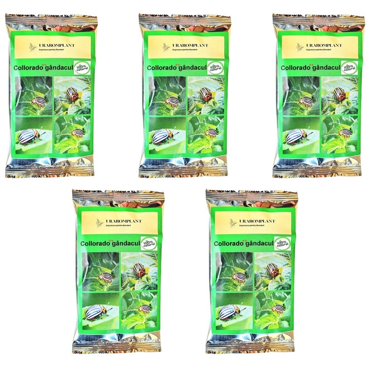 Solutie anti Gandacul de Colorado, natural, repelent, organic 100%, Collorado++ gandacul, 255g, 5 buc
