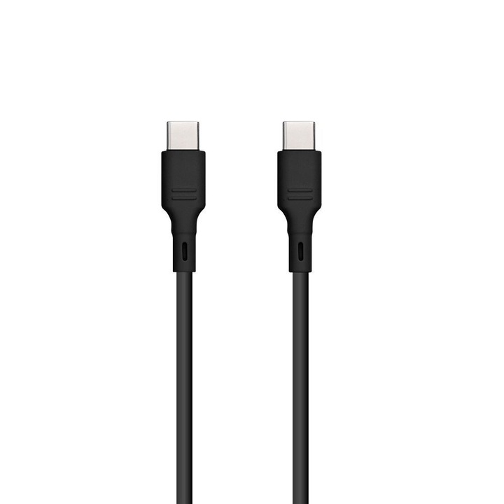 Cablu de date, Tokgalaxis, Tip-C (USB-C) / Tip-C (USB-C) cablu negru 1m, 60W ﻿