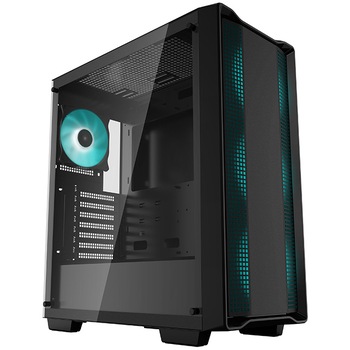 Carcasa DeepCool CC560 V2, Mid-Tower, fara sursa, ATX negru