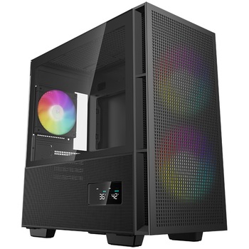 Carcasa DeepCool CH360 DIGITAL, Mid-Tower, fara sursa, ATX negru