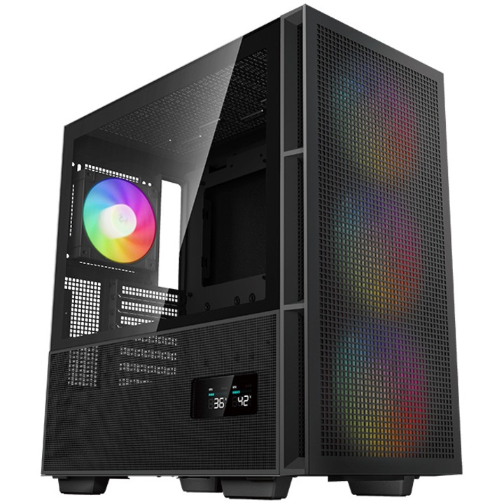Компютърна кутия DeepCool CH560 Digital, Mid-Tower, Без захранващ блок, Черен ATX
