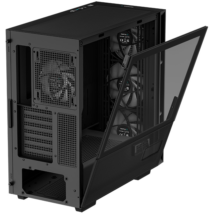 Carcasa DeepCool CH560 Digital, Mid-Tower, fara sursa, ATX negru