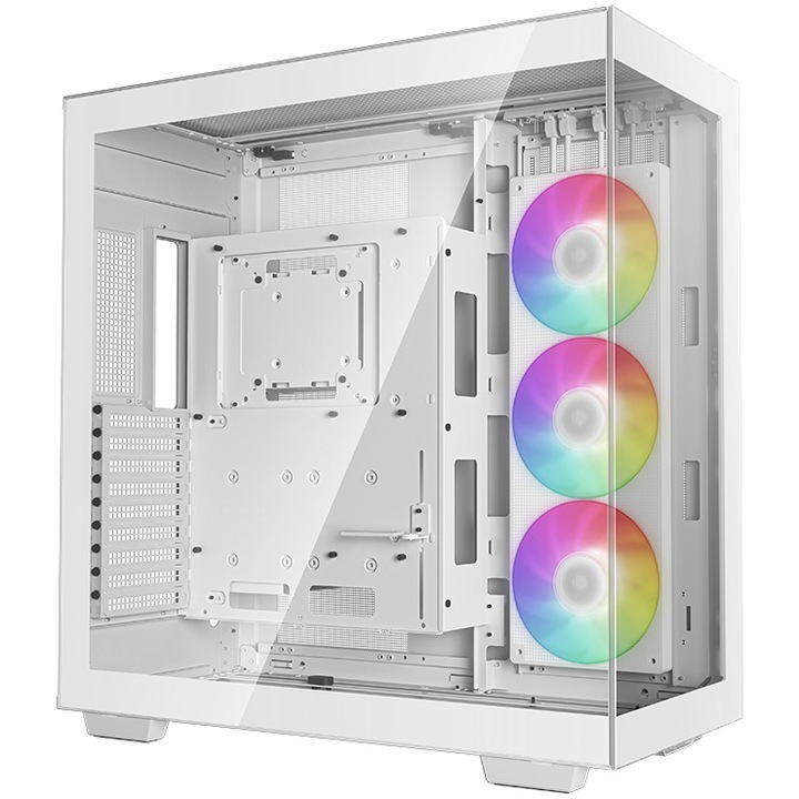 Компютърна кутия DeepCool CH780 WH, Full Tower, Без захранващ блок, ATX, Бял