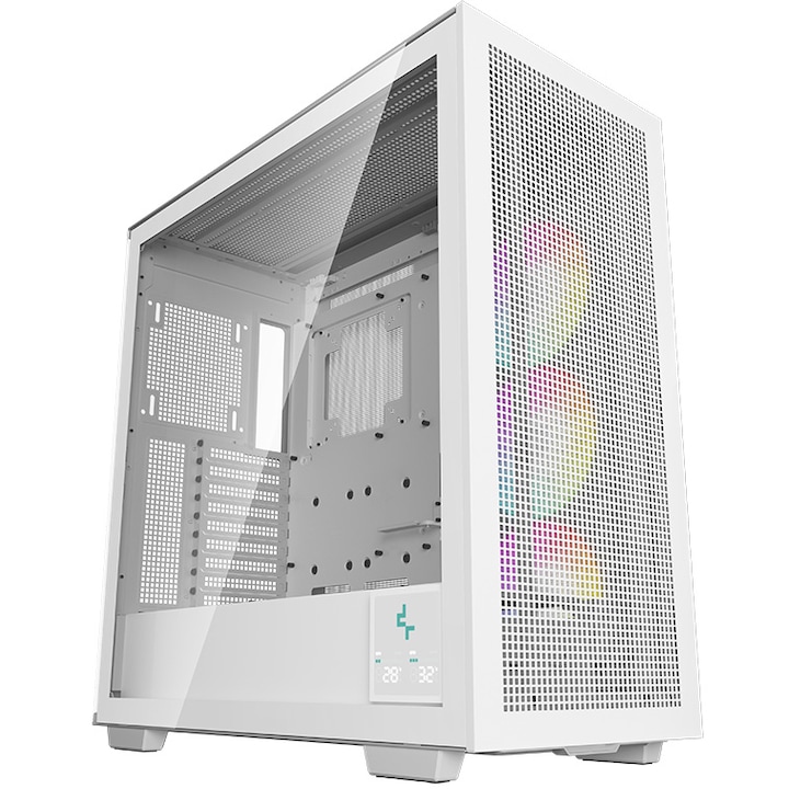 Компютърна кутия DeepCool MORPHEUS WH, Full Tower, Без захранващ блок, Бял ATX