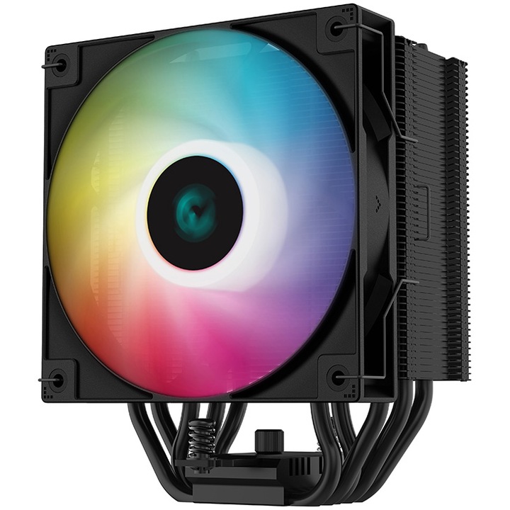 Охладител DeepCool AG500 BK ARGB, 120 мм, С въздух, Intel/ AMD, RGB подсветка