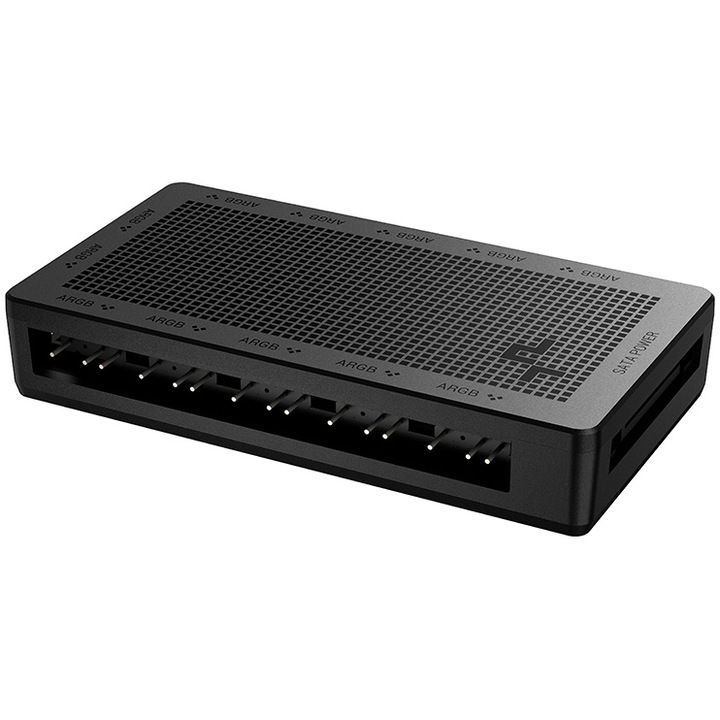 Вентилаторен хъб DeepCool SC700, PC вентилаторен порт x 12, ARGB осветление