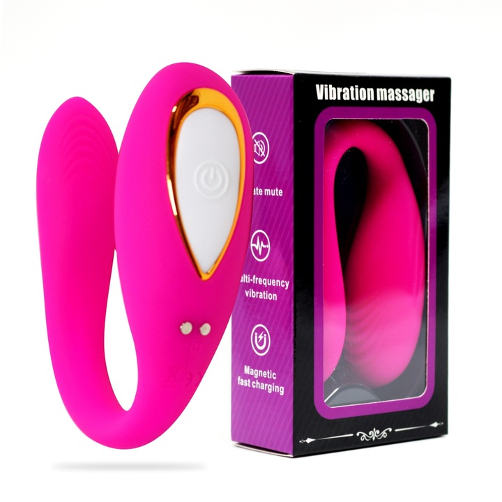 Vízálló vibrátor, 5 intenzitási fokozat, rózsaszín, 15x3cm