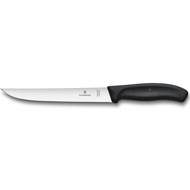 Cutit pentru carne Victorinox Swiss Classic, lama ingusta 18 cm, maner negru plastic