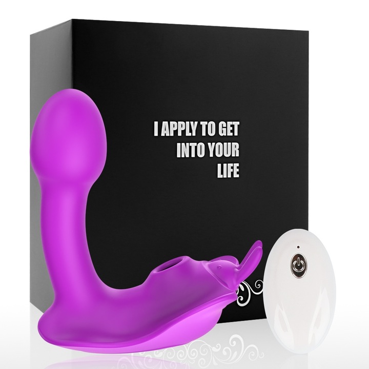 FairyKiss vibrációs bugyi, távirányító, vízálló, lila, 14x6,6 cm