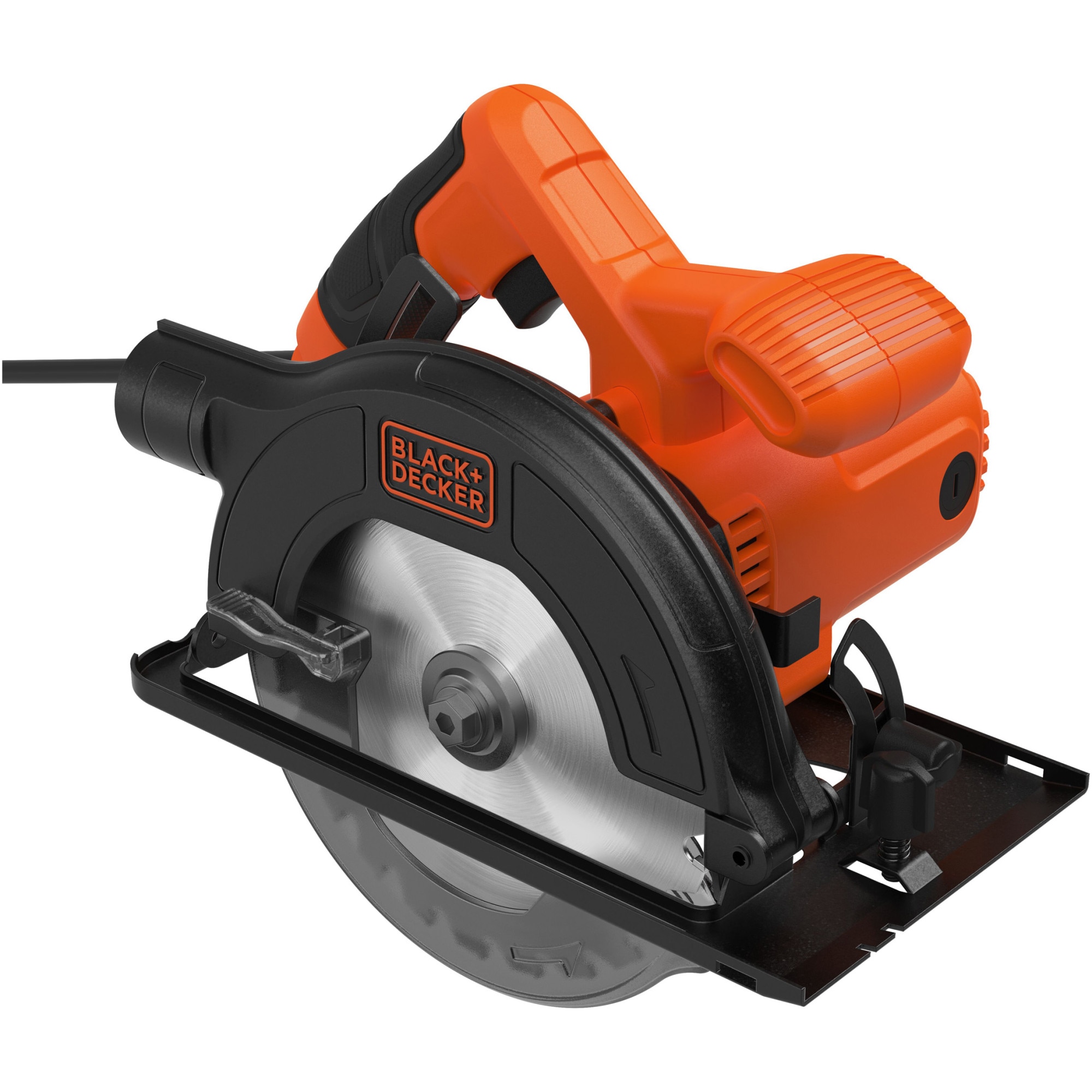 Fierastrau circular Black & Decker CS1200-QS, cu fir, 1200W, 165mm, 5500 rpm, Portocaliu/Negru