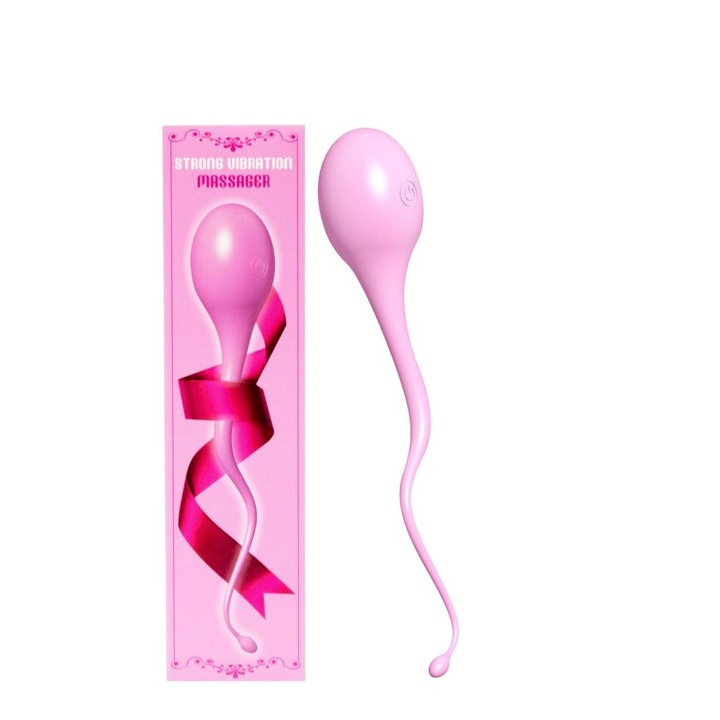 Vibrátor Bq138, szilikon, rózsa piros, 10x3cm